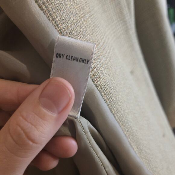 Vintage NWT Amanda Smith Blazer – Size 18W | Classic Beige Plaid [0390] - Picture 9 of 10